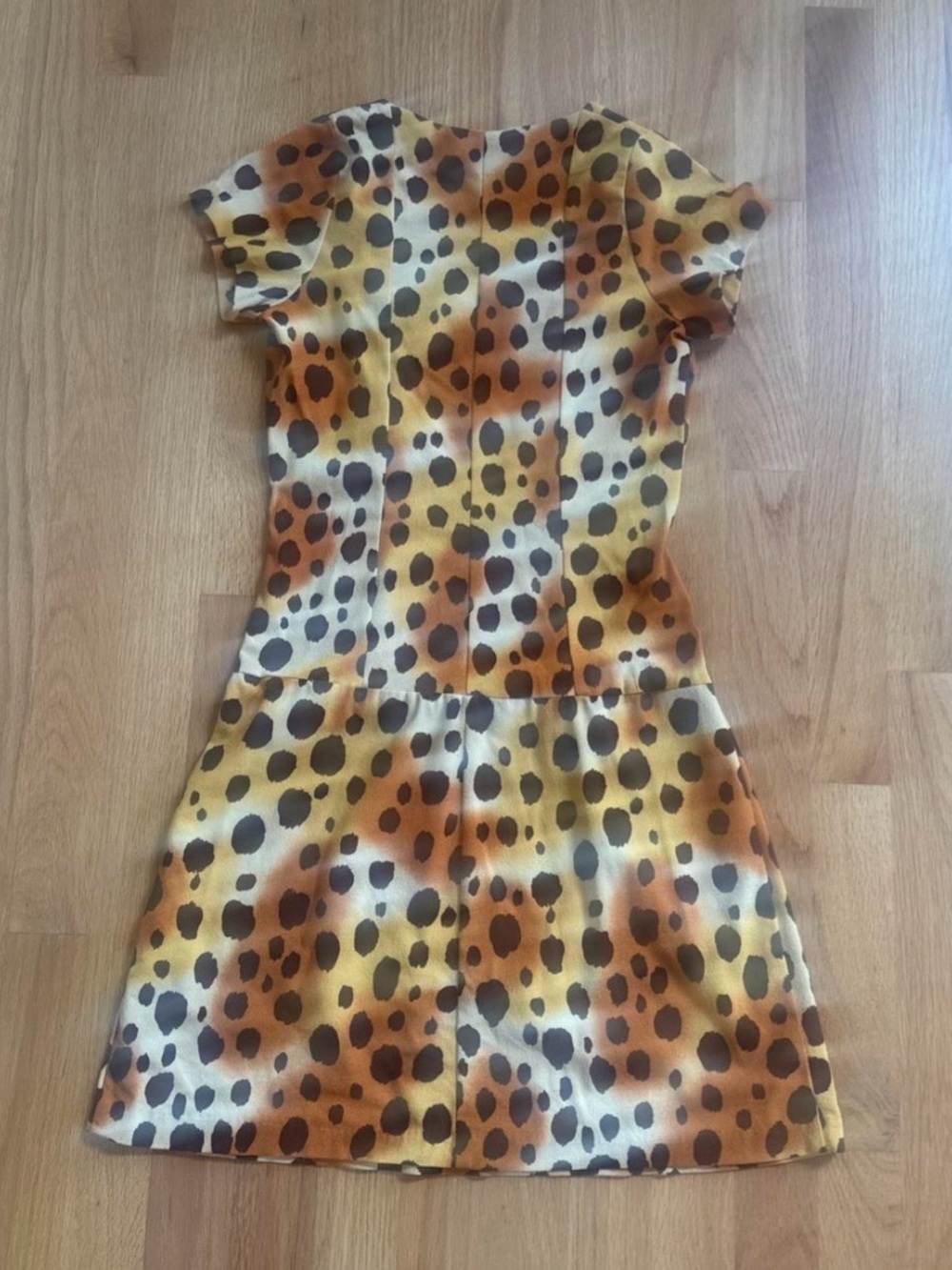 Vintage 1990s Betsey Johnson Y Leopard-Print Mini Dress - Picture 3 of 5